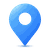 Blue location pin